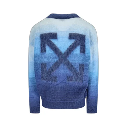 Off-White V-Neck Button-Up Cardigan