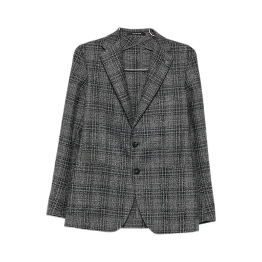 Plaid Wool Suit Jacket