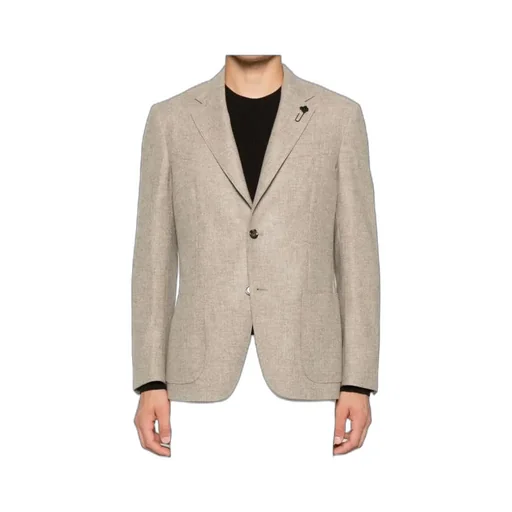 Lardini Single Breasted Flower Detailed Blazer