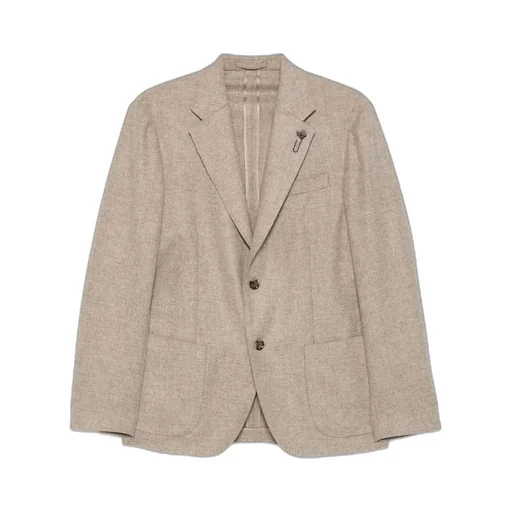 Lardini Single Breasted Flower Detailed Blazer