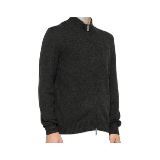 Zip-Front Ribbed Cardigan