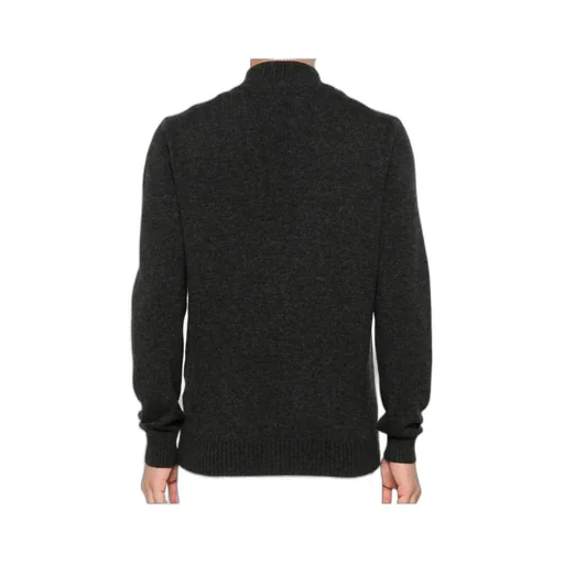 Zip-Front Ribbed Cardigan