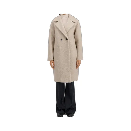 Bouclé Double-Breasted Coat