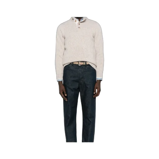 Gran Sasso Ribbed High Neck Knitwear