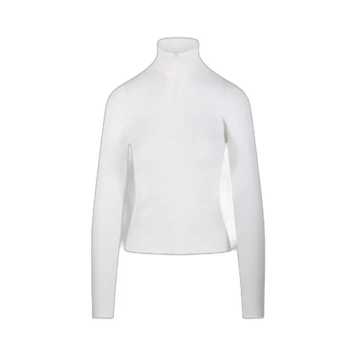 CourrÈGes Zipped Mock Neck Jumper