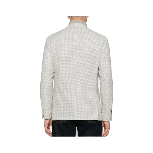 Lardini Single-Breasted Checked Blazer