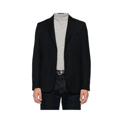 Lardini Long Sleeve Single-Breasted Blazer