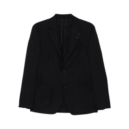 Lardini Long Sleeve Single-Breasted Blazer