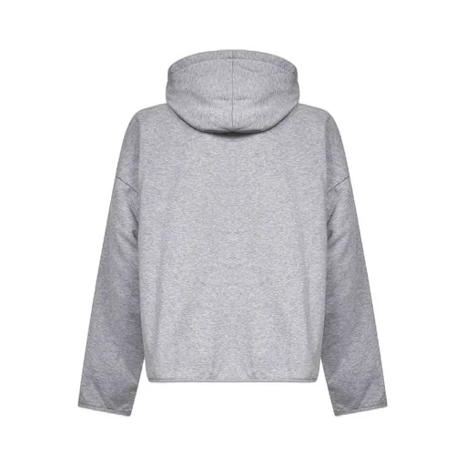 Dropped-Shoulder Hooded Sweatshirt
