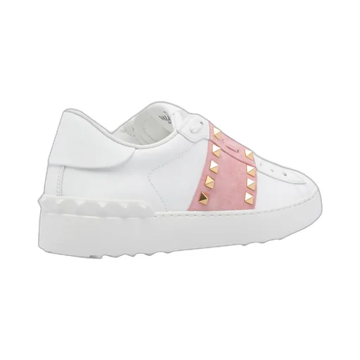 Stud-Embellished Lace-Up Sneakers