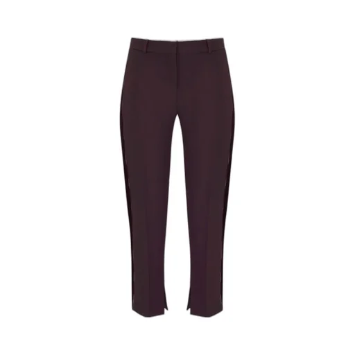 Side-Stripe Split-Hem Trousers