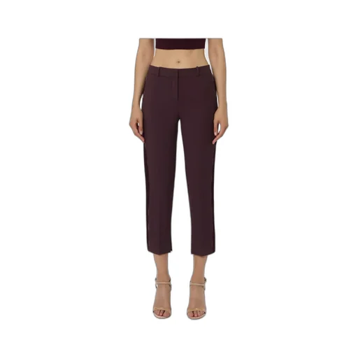 Side-Stripe Split-Hem Trousers