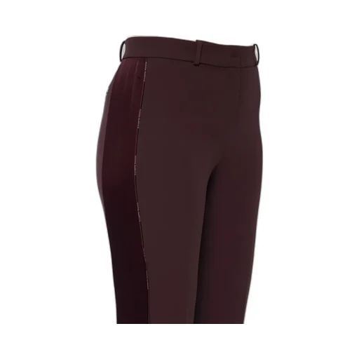 Side-Stripe Split-Hem Trousers