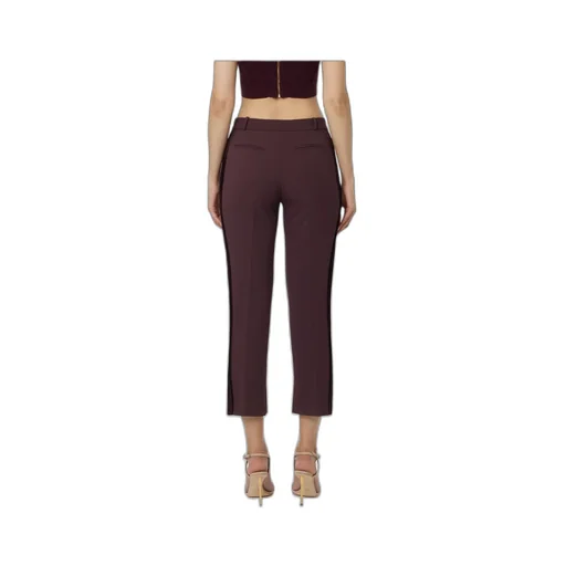 Side-Stripe Split-Hem Trousers