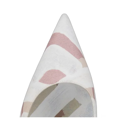 100Mm Striped-Pattern Pointed-Toe Pumps