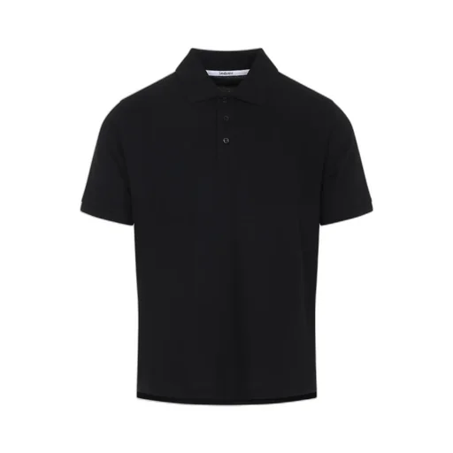 Saint Laurent Cassandre Embroidered Short-Sleeved Polo Shirt