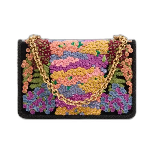 Valentino Garavani Vain Embroidered Shoulder Bag