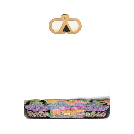 Valentino Garavani Vain Embroidered Shoulder Bag