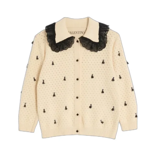 Embroidered Cotton Cardigan