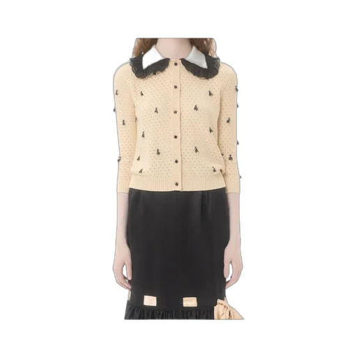 Embroidered Cotton Cardigan
