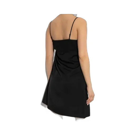 Lace-Insert Slip Mini Dress