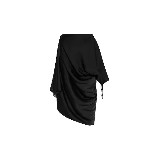 Draped Asymmetrical Dress