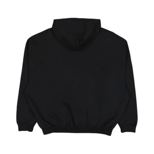 Vetements Logo Embroidered Zip-Up Drawstring Hoodie