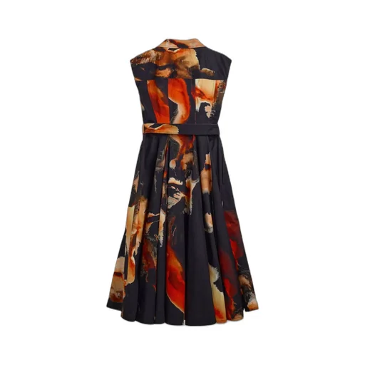 Print Belted Dress