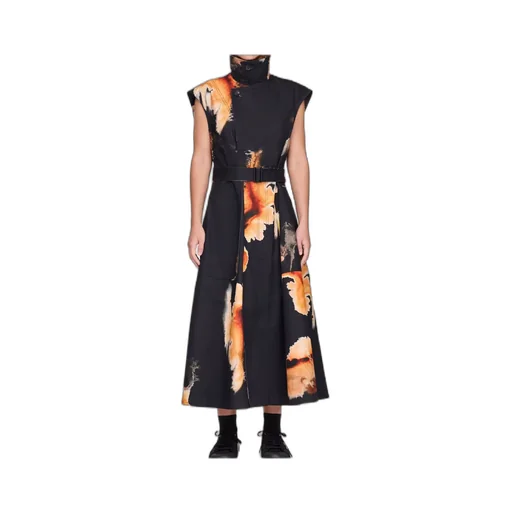 Print Belted Dress