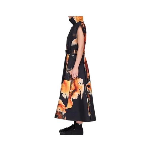 Print Belted Dress
