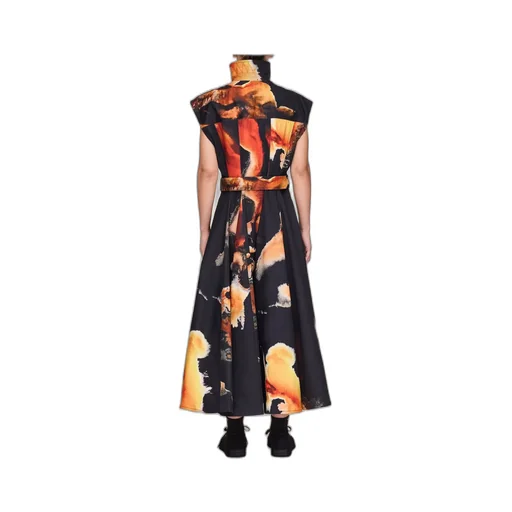 Print Belted Dress
