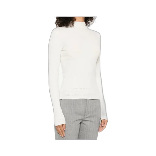 Ribbed Mock-Neck Top