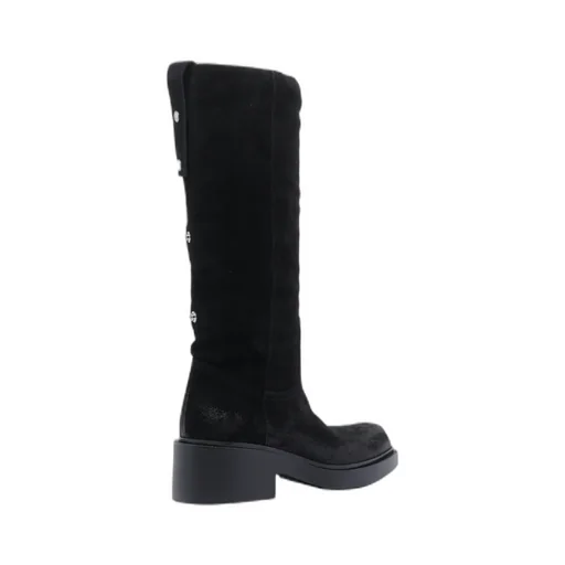 Chunky-Heeled Knee-High Boots