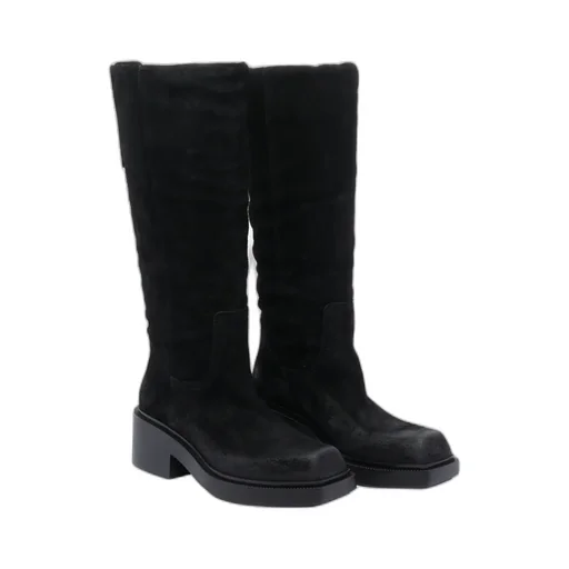 Chunky-Heeled Knee-High Boots