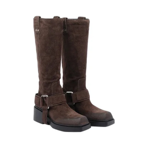Squared Toe Heeled Boots