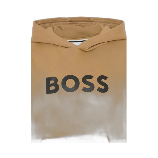 Boss Kids Long Sleeved Logo Printed Hoodie