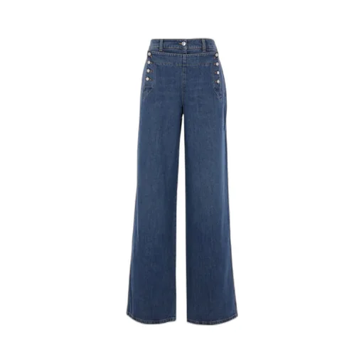 Ermanno Scervino High-Waist Wide-Leg Jeans