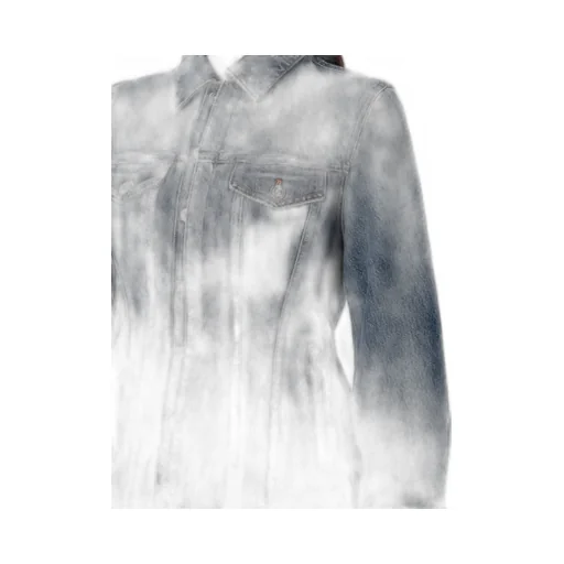 Balloon-Sleeve Denim Jacket