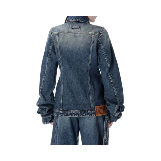 Balloon-Sleeve Denim Jacket