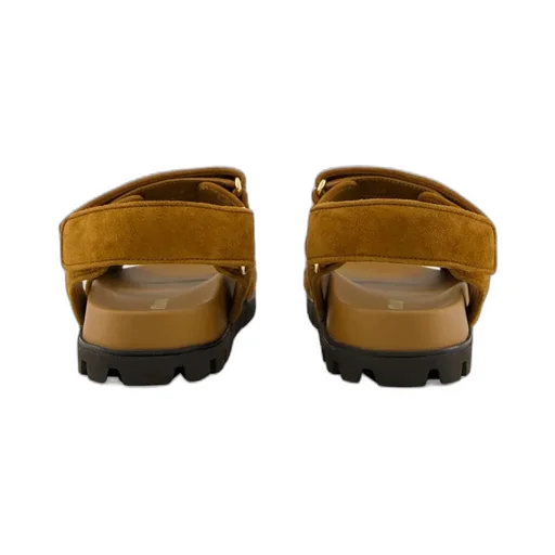 Sporty Quilted Double-Strap Sandals