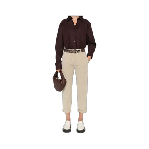 Pleated Cuffed Trousers