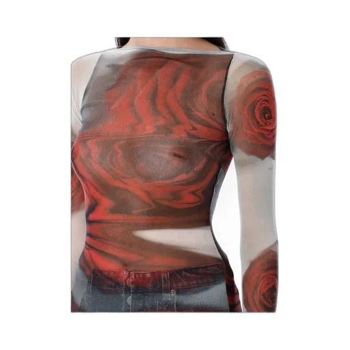 Floral Long-Sleeved T-Shirt