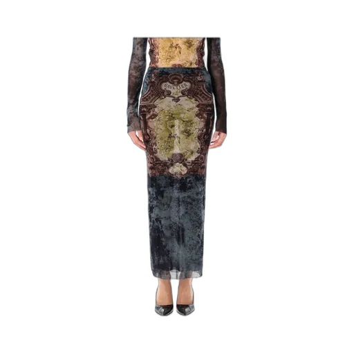 Medallion Mesh Midi Skirt