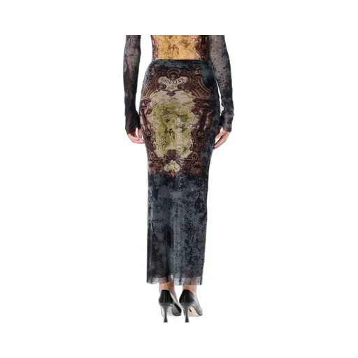 Medallion Mesh Midi Skirt