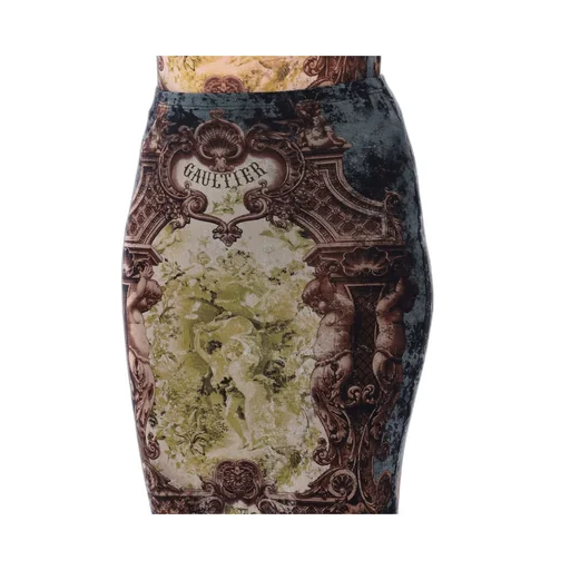 Medallion Mesh Midi Skirt