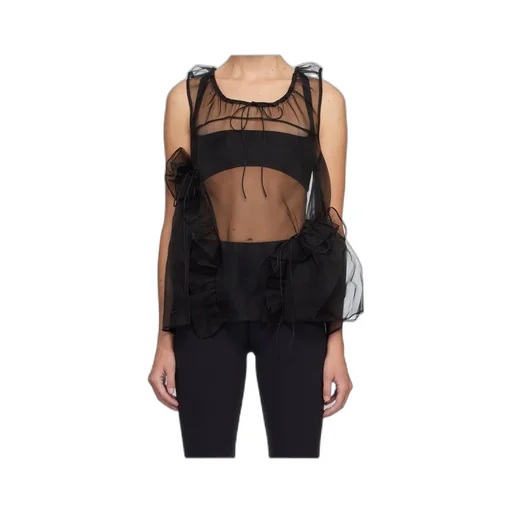 Cecilie Bahnsen Ruffled Organza Top