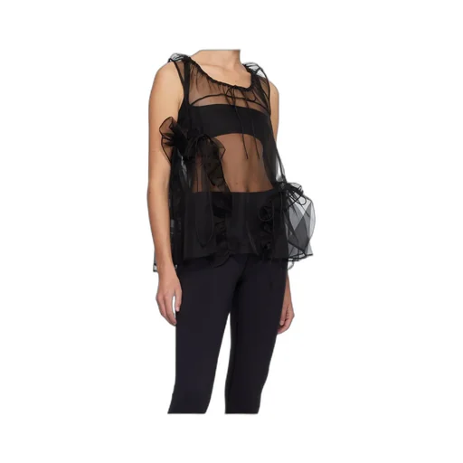 Cecilie Bahnsen Ruffled Organza Top