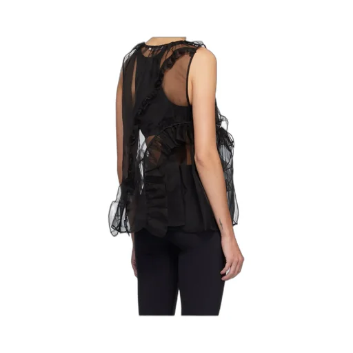 Cecilie Bahnsen Ruffled Organza Top