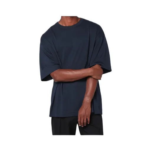 Oversized Navy Blue Cotton T-Shirt