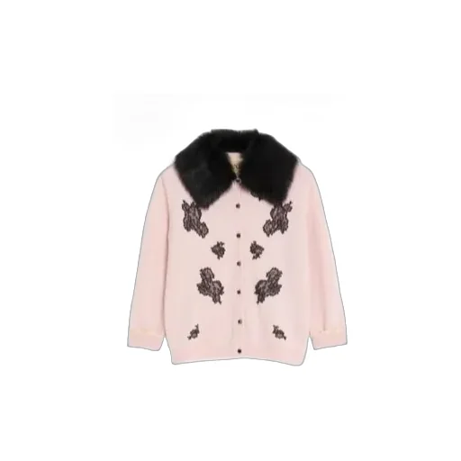 Valentino Lace Embellished Button-Up Cardigan